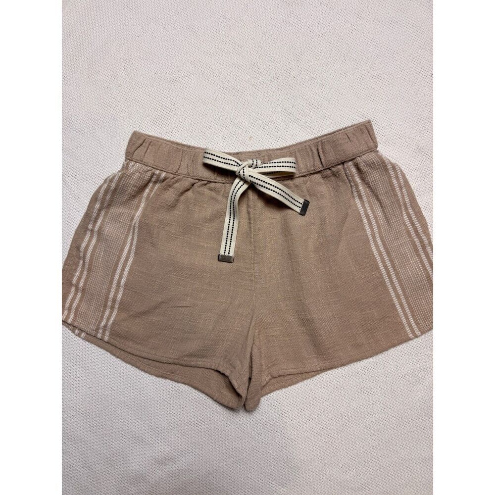 Aerie Beige Linen Blend Casual Shorts size small